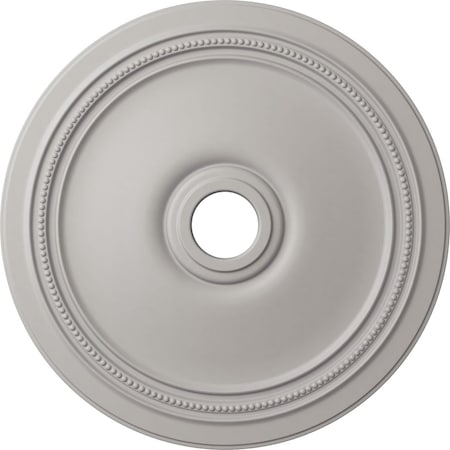 Ekena Millwork Diane Ceiling Medallion (Fits Canopies up to 6 1/4"), 24"OD x 3 5/8"ID x 1 1/4"P, Ultra Pure White CM24DIUWF